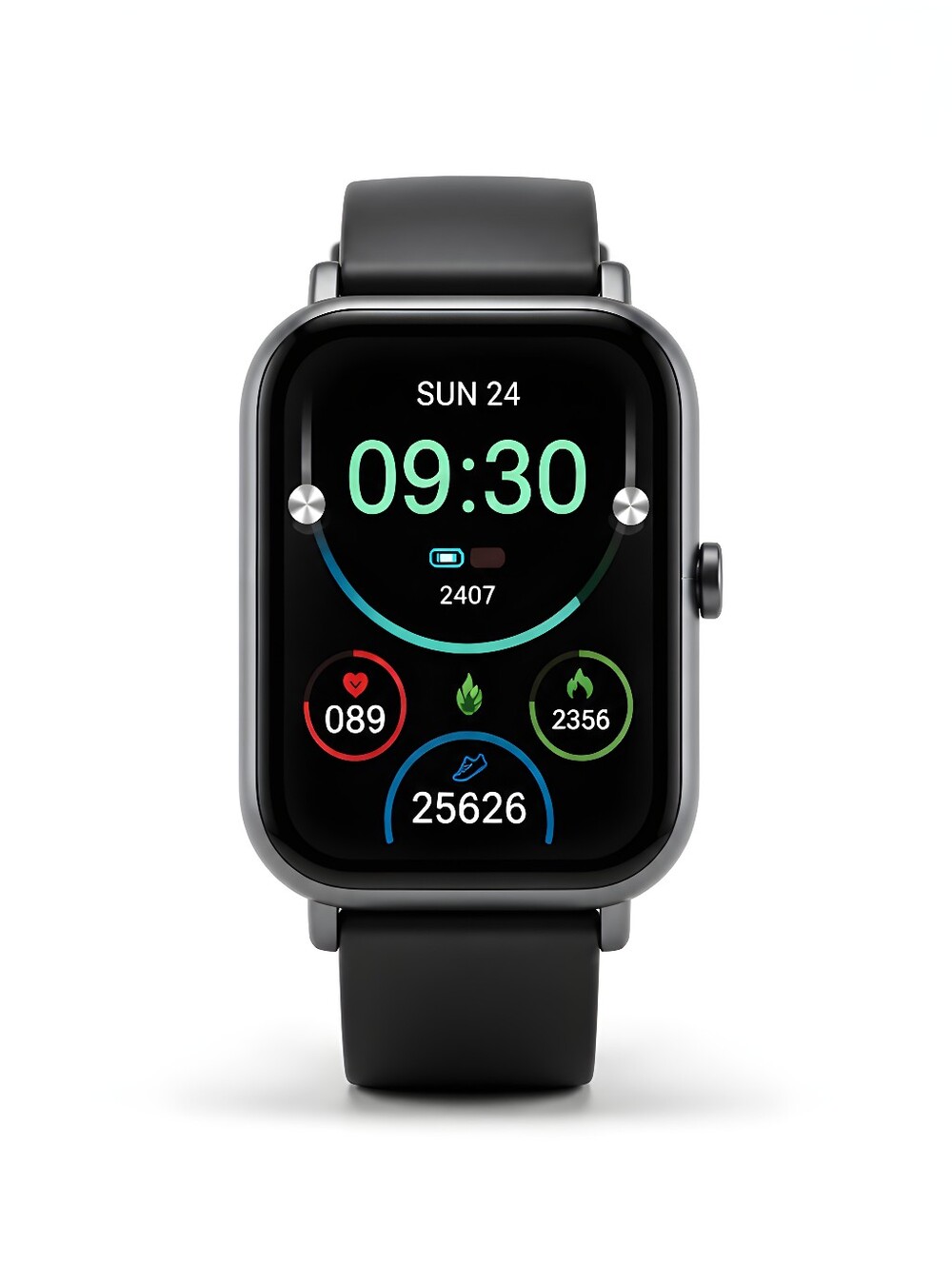 NIB ZL54C Smartwatch Bluetooth Call Fitness Tracker Waterproof Black
